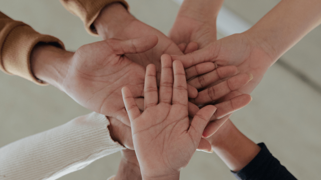 Group of people showing engagement to collaboration