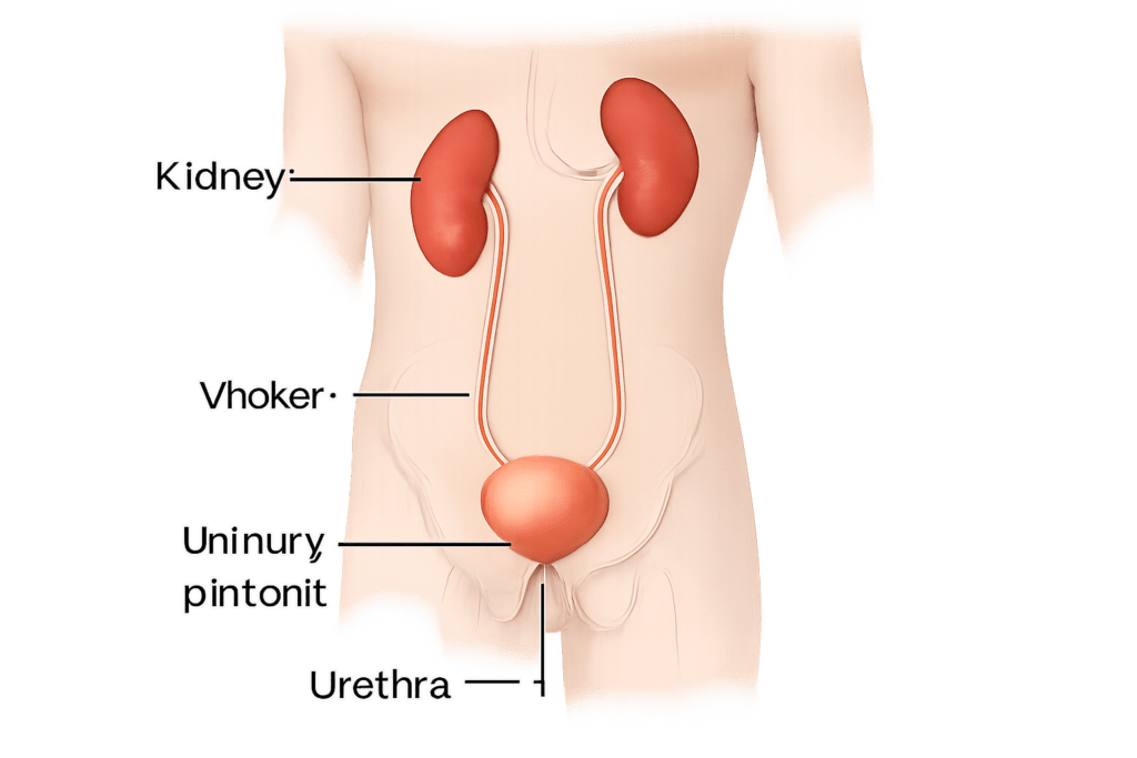 correctly label the following components of the urinary system