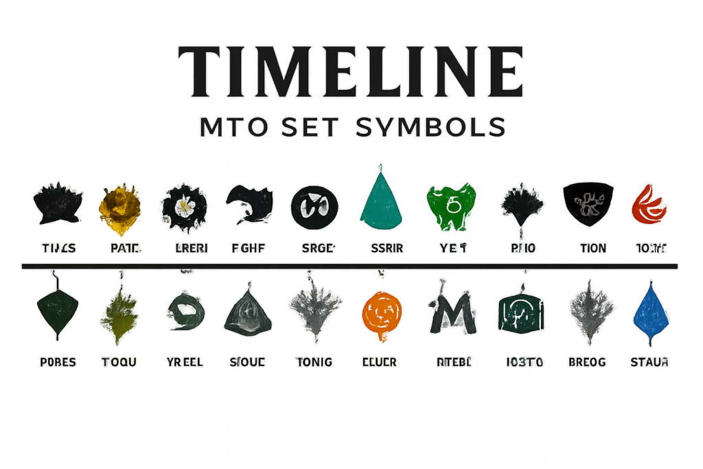 timeline printable chronological order mtg set symbols