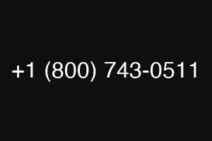 +1 (800) 743-0511